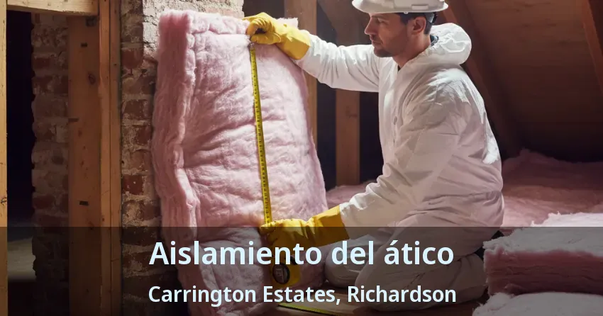 Aislamiento del ático Carrington Estates, Richardson - TX