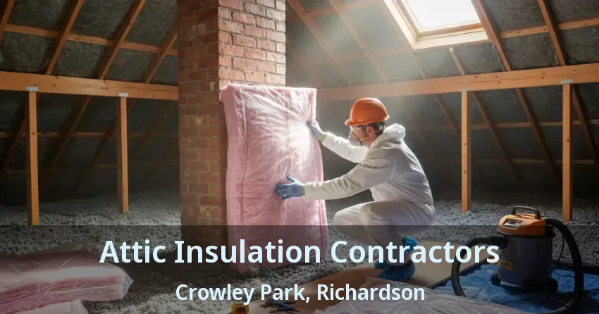 Attic Insulation Contractors Crowley Park, Richardson - TX