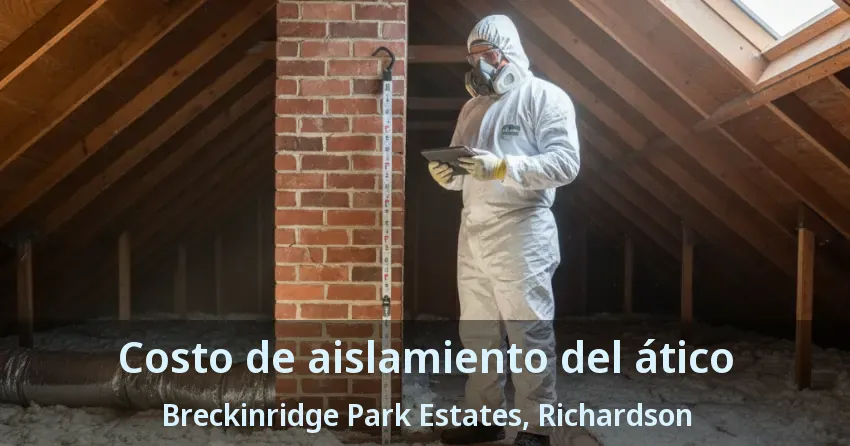 Costo de aislamiento del ático Breckinridge Park Estates, Richardson - TX