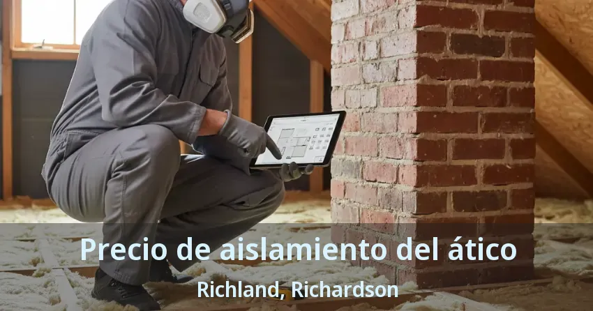 Precio de aislamiento del ático Richland, Richardson - TX