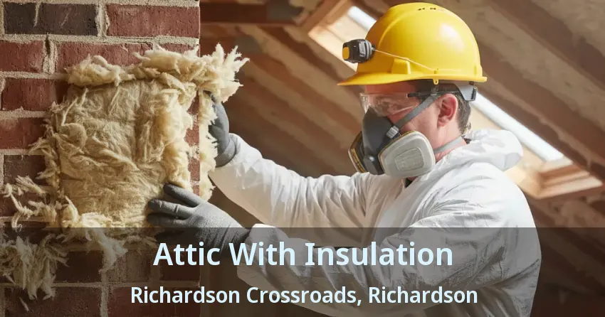 Attic With Insulation Richardson Crossroads, Richardson - TX