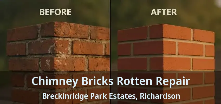 Chimney Bricks Rotten Repair Breckinridge Park Estates, Richardson - TX