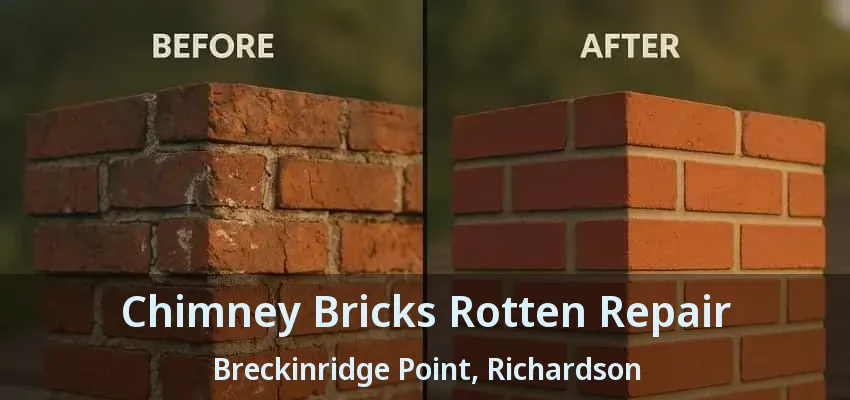 Chimney Bricks Rotten Repair Breckinridge Point, Richardson - TX