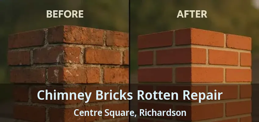 Chimney Bricks Rotten Repair Centre Square, Richardson - TX