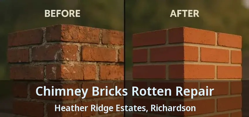 Chimney Bricks Rotten Repair Heather Ridge Estates, Richardson - TX
