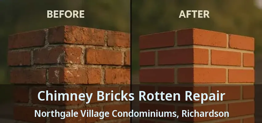 Chimney Bricks Rotten Repair Northgale Village Condominiums, Richardson - TX