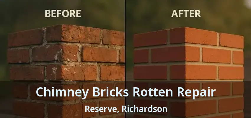 Chimney Bricks Rotten Repair Reserve, Richardson - TX