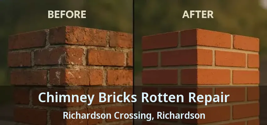 Chimney Bricks Rotten Repair Richardson Crossing, Richardson - TX