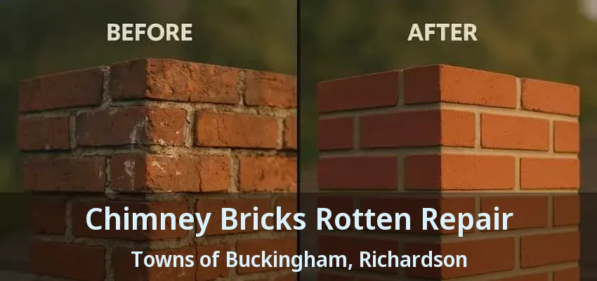 Chimney Bricks Rotten Repair Towns of Buckingham, Richardson - TX