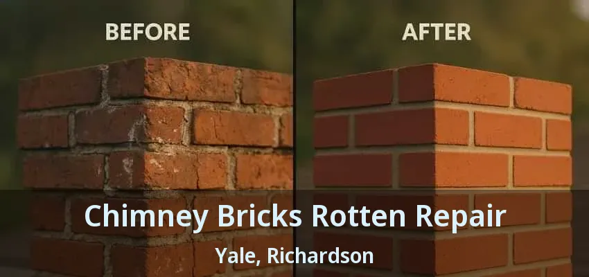 Chimney Bricks Rotten Repair Yale, Richardson - TX