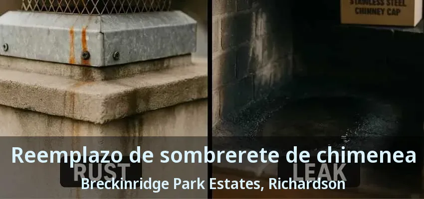 Reemplazo de sombrerete de chimenea Breckinridge Park Estates, Richardson - TX