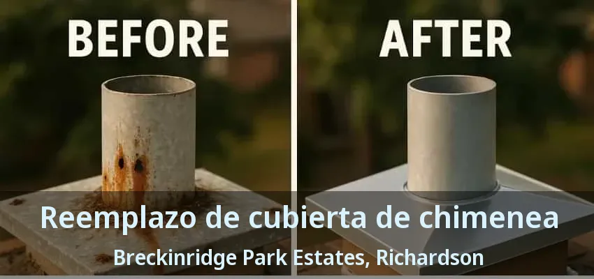 Reemplazo de cubierta de chimenea Breckinridge Park Estates, Richardson - TX