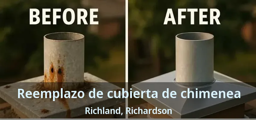 Reemplazo de cubierta de chimenea Richland, Richardson - TX