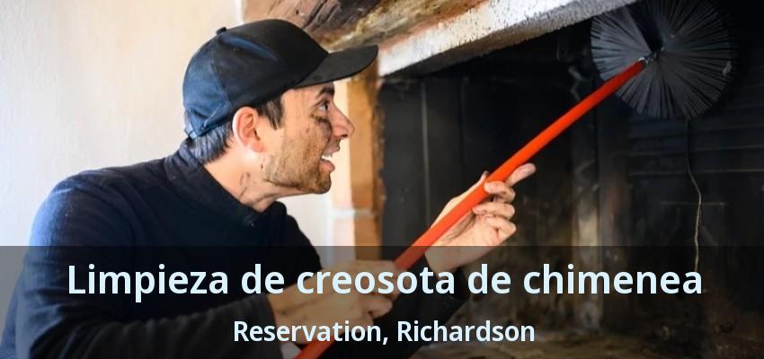 Limpieza de creosota de chimenea Reservation, Richardson - TX