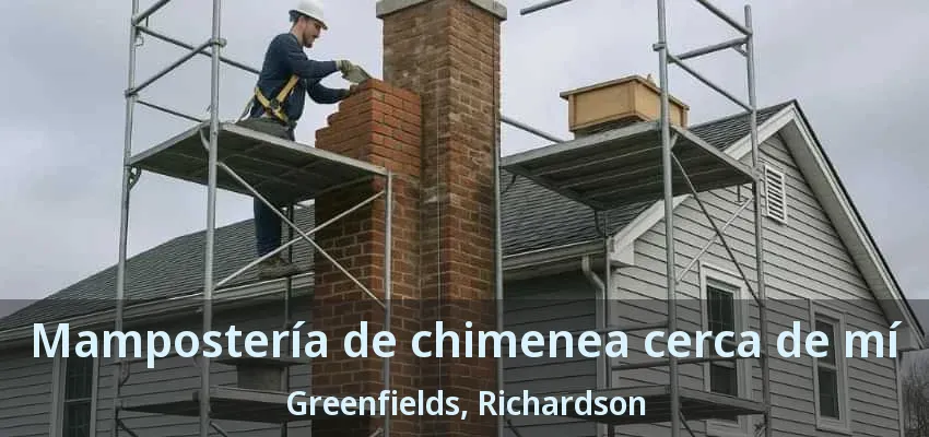 Mampostería de chimenea cerca de mí Greenfields, Richardson - TX