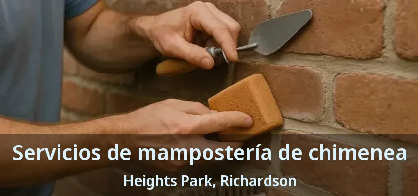 Servicios de mampostería de chimenea Heights Park, Richardson - TX