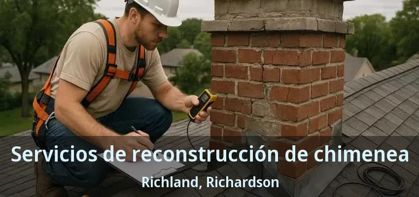 Servicios de reconstrucción de chimenea Richland, Richardson - TX