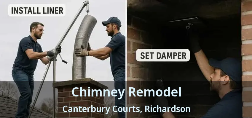 Chimney Remodel Canterbury Courts, Richardson - TX
