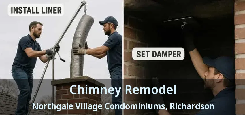 Chimney Remodel Northgale Village Condominiums, Richardson - TX