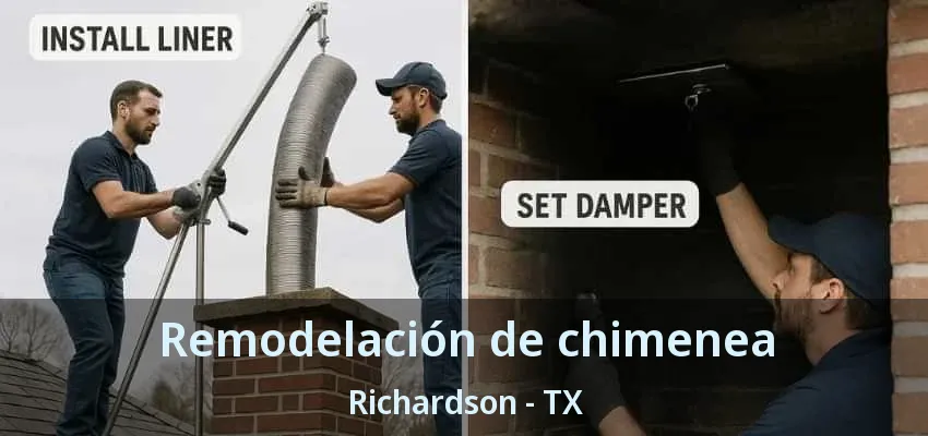 Remodelación de chimenea Richardson - TX