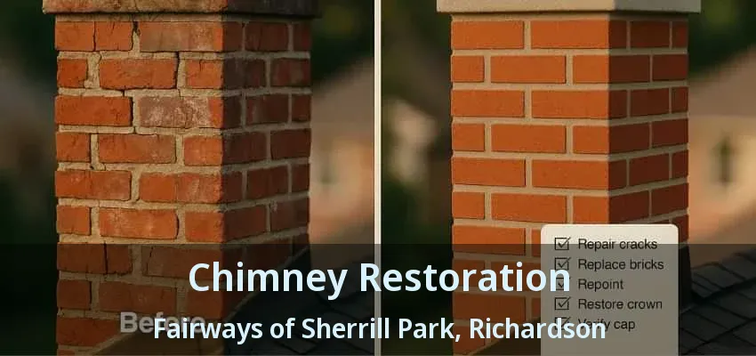 Chimney Restoration Fairways of Sherrill Park, Richardson - TX