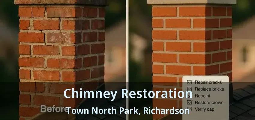 Chimney Restoration Town North Park, Richardson - TX