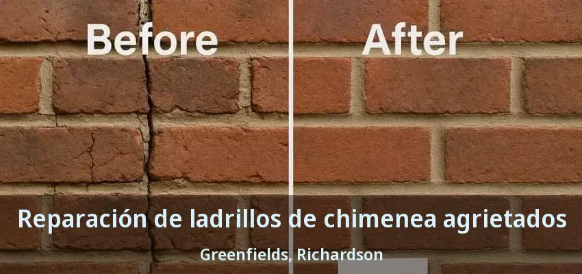 Reparación de ladrillos de chimenea agrietados Greenfields, Richardson - TX