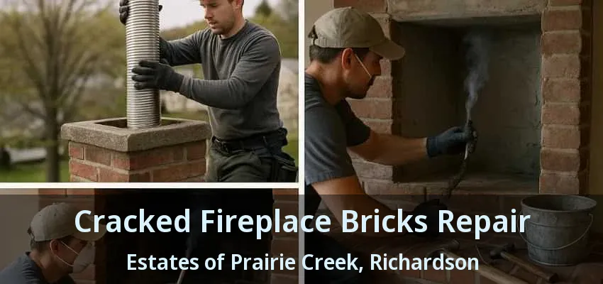 Cracked Fireplace Bricks Repair Estates of Prairie Creek, Richardson - TX