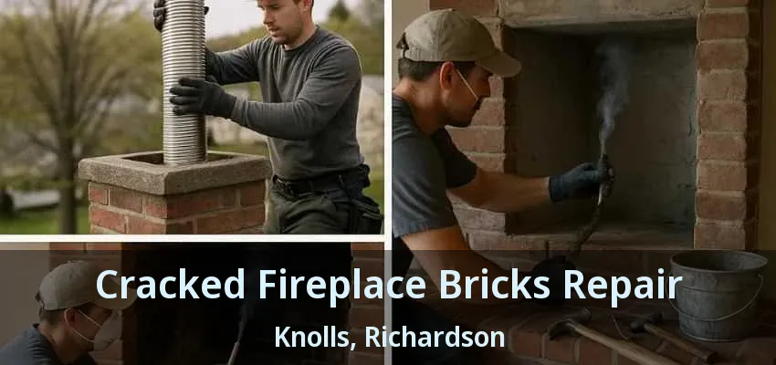 Cracked Fireplace Bricks Repair Knolls, Richardson - TX