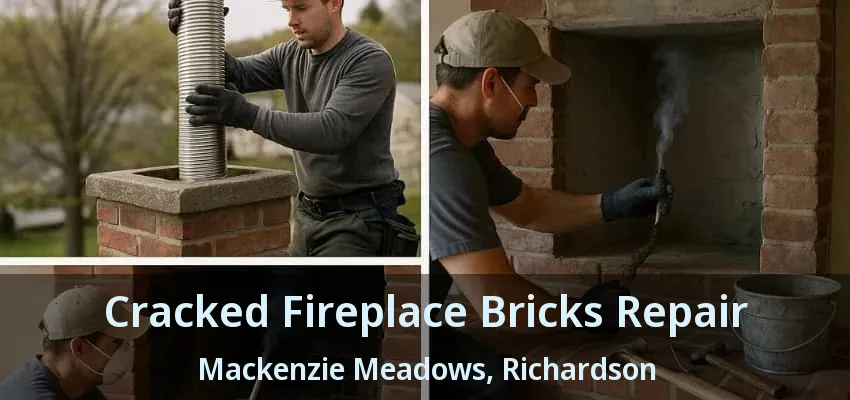 Cracked Fireplace Bricks Repair Mackenzie Meadows, Richardson - TX