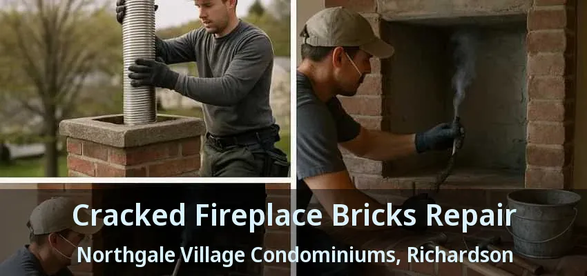 Cracked Fireplace Bricks Repair Northgale Village Condominiums, Richardson - TX