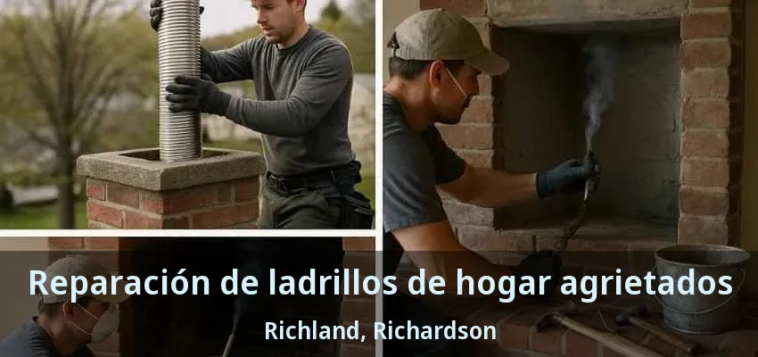Reparación de ladrillos de hogar agrietados Richland, Richardson - TX Reparación de ladrillos de hogar agrietados Richland, Richardson - TX