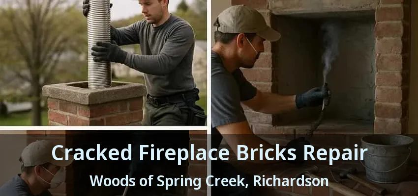Cracked Fireplace Bricks Repair Woods of Spring Creek, Richardson - TX