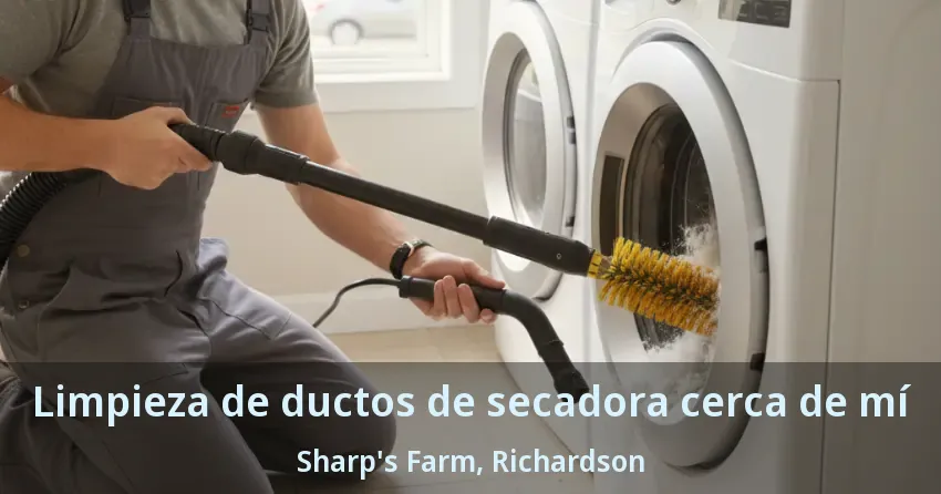 Limpieza de ductos de secadora cerca de mí Sharp's Farm, Richardson - TX