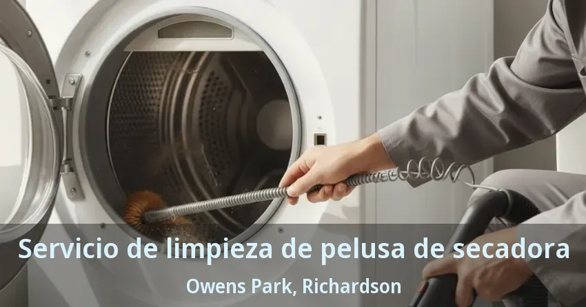 Servicio de limpieza de pelusa de secadora Owens Park, Richardson - TX Servicio de limpieza de pelusa de secadora Owens Park, Richardson - TX