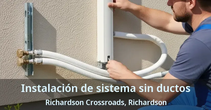Instalación de sistema sin ductos Richardson Crossroads, Richardson - TX