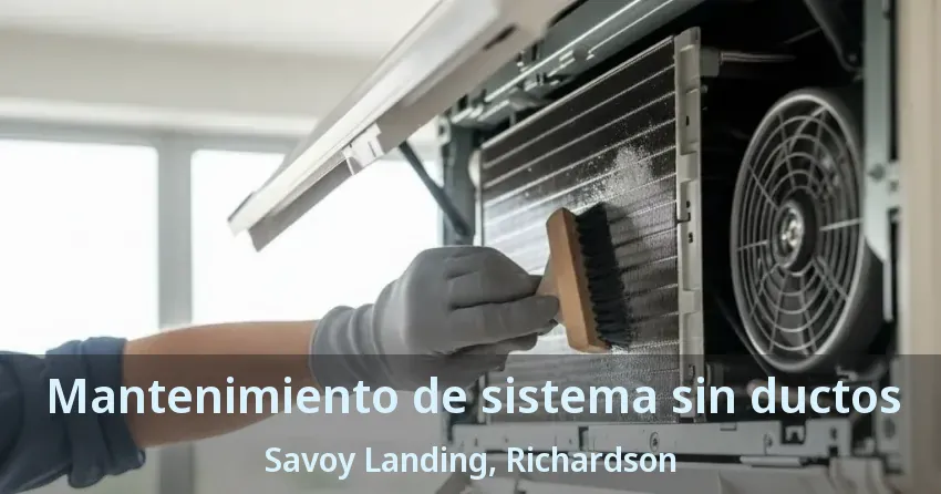 Mantenimiento de sistema sin ductos Savoy Landing, Richardson - TX