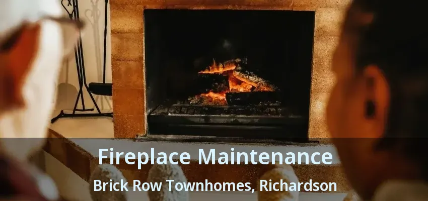Fireplace Maintenance Brick Row Townhomes, Richardson - TX