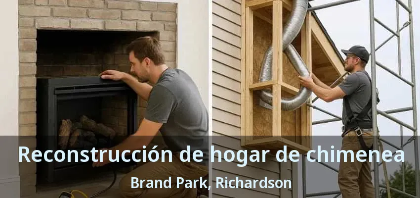 Reconstrucción de hogar de chimenea Brand Park, Richardson - TX