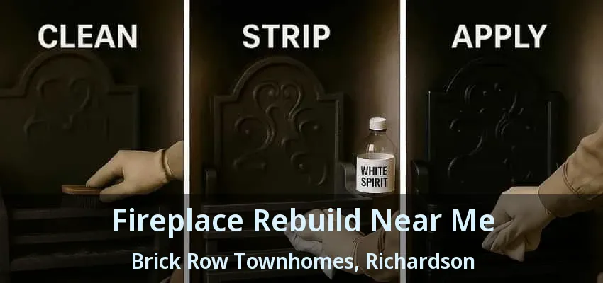 Fireplace Rebuild Near Me Brick Row Townhomes, Richardson - TX