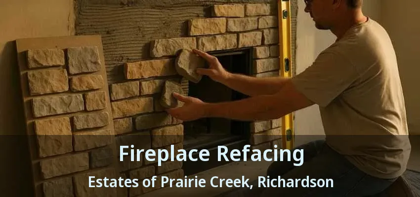 Fireplace Refacing Estates of Prairie Creek, Richardson - TX