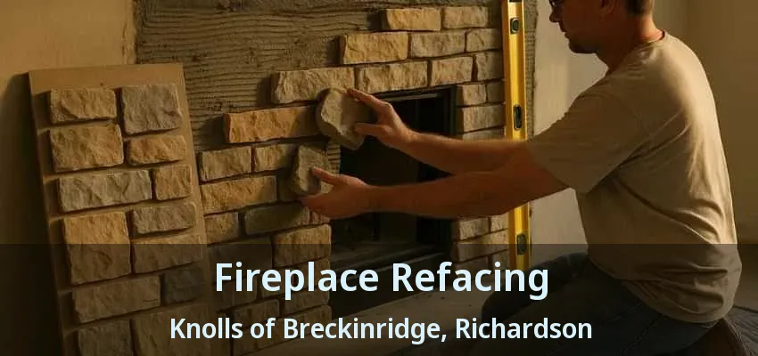Fireplace Refacing Knolls of Breckinridge, Richardson - TX