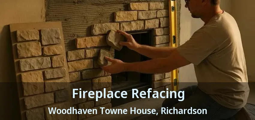 Fireplace Refacing Woodhaven Towne House, Richardson - TX