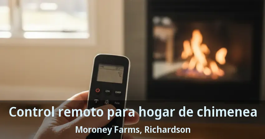 Control remoto para hogar de chimenea Moroney Farms, Richardson - TX Control remoto para hogar de chimenea Moroney Farms, Richardson - TX