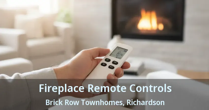 Fireplace Remote Controls Brick Row Townhomes, Richardson - TX