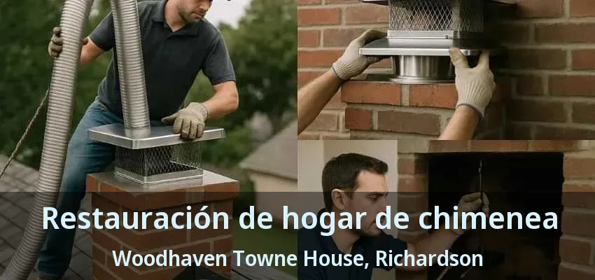 Restauración de hogar de chimenea Woodhaven Towne House, Richardson - TX