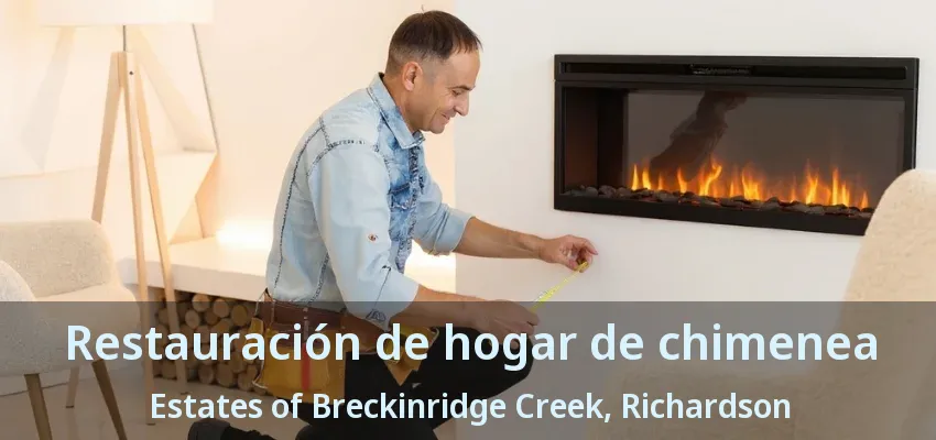 Restauración de hogar de chimenea Estates of Breckinridge Creek, Richardson - TX