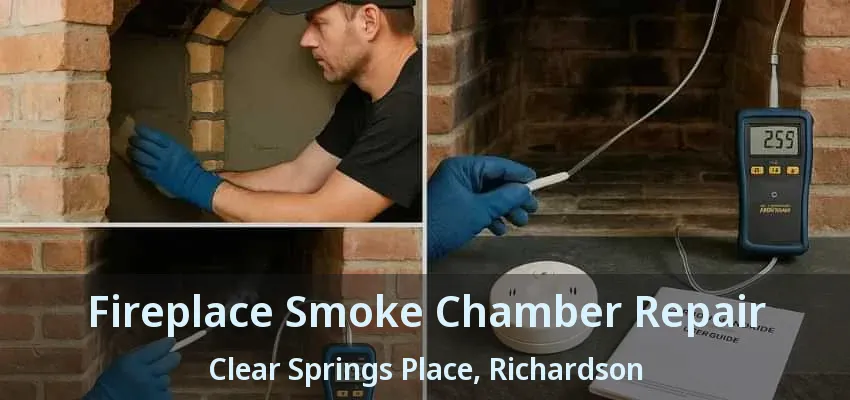 Fireplace Smoke Chamber Repair Clear Springs Place, Richardson - TX