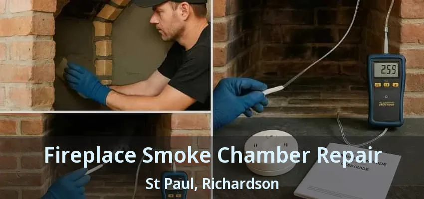 Fireplace Smoke Chamber Repair St Paul, Richardson - TX