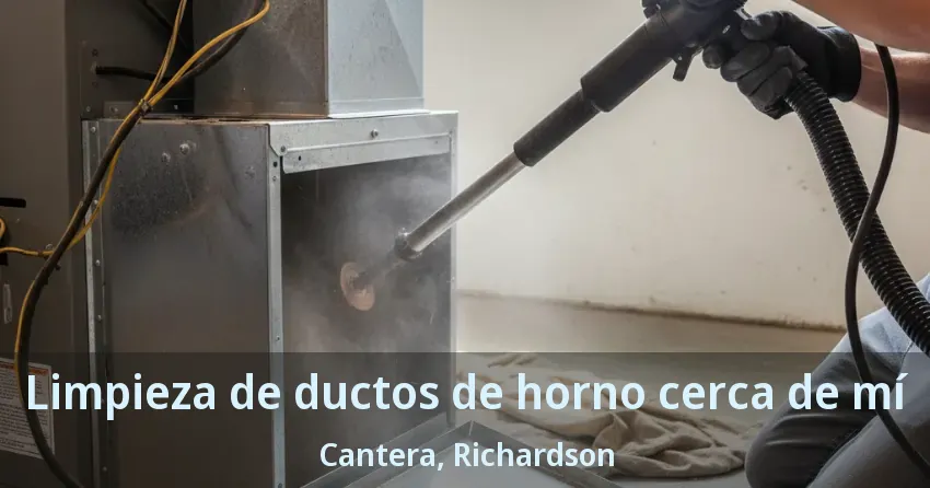 Limpieza de ductos de horno cerca de mí Cantera, Richardson - TX